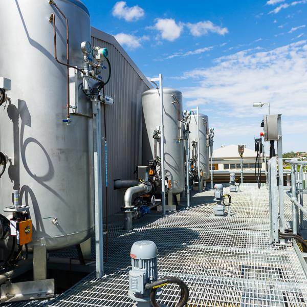 DAF potable water treatment